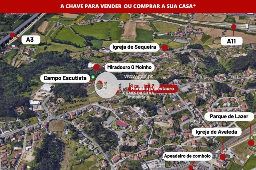 Moradia T3 para Venda em Sequeira, Braga, Braga - Imagem 2